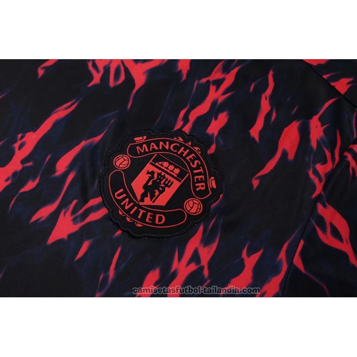 Chandal del Manchester United Manga Corta 2022 Rojo - Pantalon Corto